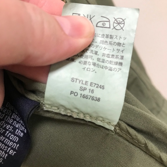 J Crew 100% Cotton Olive Green Jacket in Large - Picture 14 of 14